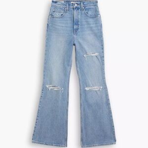 Levi’s Premium 70’s Flare High Rise Jeans with Distressing Size 26 Bell Bottoms